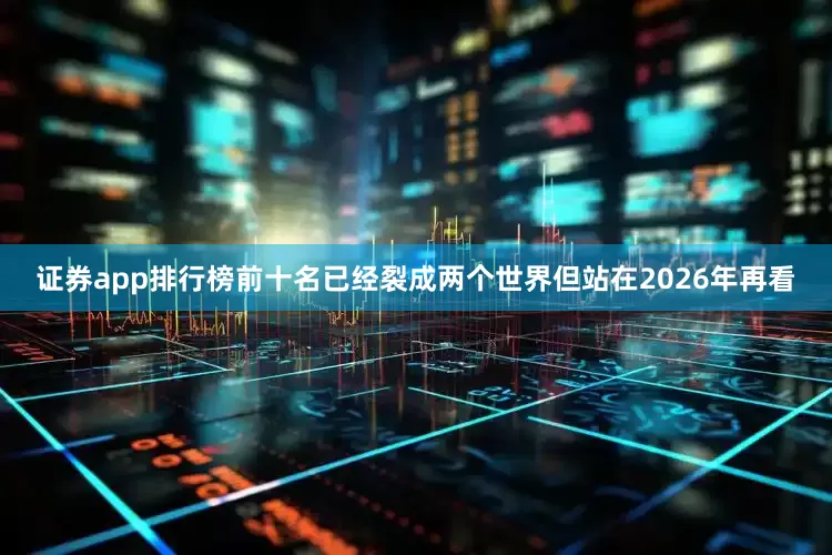 证券app排行榜前十名已经裂成两个世界但站在2026年再看
